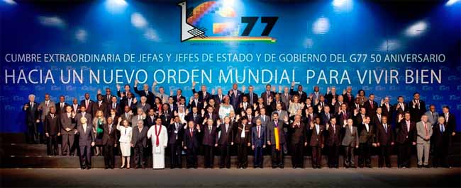 Summit of Heads of State and Government of the Group of 77 For a New World Order for Living Well Santa Cruz de la Sierra, Plurinational State of Bolivia, 14 and 15 June 2014