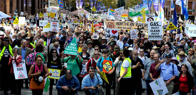 Australia CSG Protest